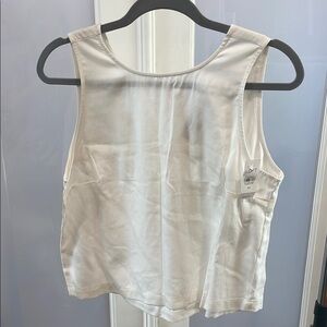White Sleeveless Top